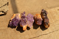 Natural Small Dark "Amethystos" Amethyst Clusters x 35 From Kwaggafontein, South Africa - TopRock