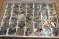 Natural Rough Watermelon Fluorite Cobbed Specimens  x 35 From Uis, Namibia