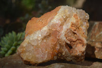 Natural Limonite Quartz Clusters x 4 From Solwezi, Zambia