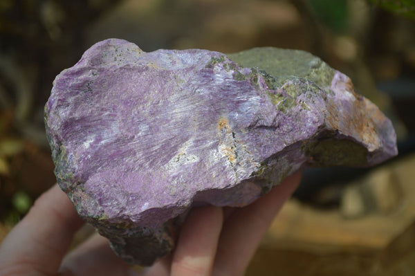 Natural Rough Stichtite & Serpentine Specimens x 2 From Barberton, South Africa