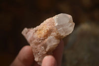 Natural Pink Hematoid Candle Quartz Crystals  x 35 From Madagascar