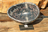 Polished Rare Blue Dumortierite Bowl With Golden Biotite Mica x 1 From Madagascar - TopRock