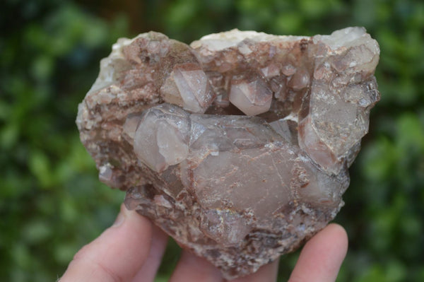 Natural Red Hematoid Quartz Clusters x 4 From Karoi, Zimbabwe