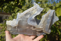 Natural Etched Blue Chalcedony Agate Specimen x 1 From Nsanje, Malawi