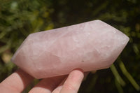 Polished Double Terminated Pink Rose Quartz Points  x 4 From Ambatondrazaka, Madagascar - TopRock