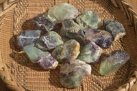 Natural Rough Watermelon Fluorite Cobbed Specimens  x 35 From Uis, Namibia