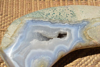 Polished Extra Large Blue Lace Agate Display Piece  x 1 From Malawi - TopRock