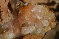 Natural Limonite Quartz Clusters x 4 From Solwezi, Zambia