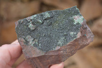 Natural Rare Copper Phosphate Libethenite Crystals On Dolomite Matrix Specimens x 2 From Congo