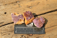 Natural Small Dark "Amethystos" Amethyst Clusters x 35 From Kwaggafontein, South Africa - TopRock