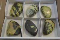 Polished Leopard Stone Free Forms  x 6 From Inyanga, Zimbabwe