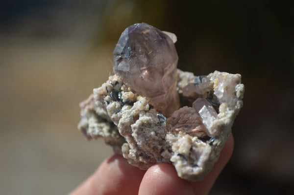 Natural Window Amethyst Crystal Specimens  x 12 From Chiredzi, Zimbabwe