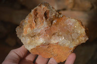 Natural Limonite Quartz Clusters x 4 From Solwezi, Zambia