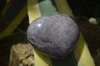 Polished Purple Lepidolite Hearts With Pink Rubellite On Some  x 6 From Madagascar - Toprock Gemstones and Minerals 