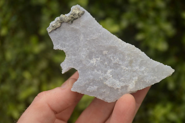 Natural Etched Blue Chalcedony Specimens  x 6 From Nsanje, Malawi