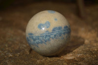 Polished Blue Spotted Spinel Quartz Spheres x 12 From Madagascar