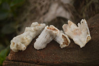 Natural Hollow Drusy Coated Calcite Pseudomorph Crystals  x 7 From Alberts Mountain, Lesotho - TopRock