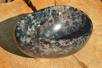 Polished Rare Blue Dumortierite Bowl With Golden Biotite Mica x 1 From Madagascar - TopRock