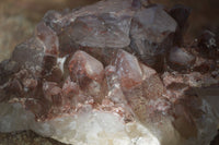 Natural Red Hematoid Quartz Clusters x 4 From Karoi, Zimbabwe