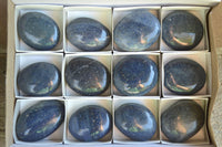 Polished Highly Selected Blue Lazulite Gallets x 12 From Madagascar - TopRock