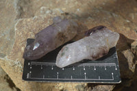 Natural Window Amethyst Crystal Specimens  x 12 From Chiredzi, Zimbabwe