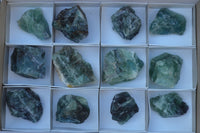 Natural Cobbed & Stone Sealed Watermelon Fluorite Pieces x 12 From Uis, Namibia - TopRock