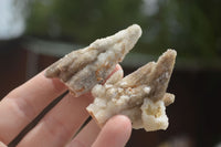 Natural Hollow Drusy Coated Calcite Pseudomorph Crystals  x 7 From Alberts Mountain, Lesotho - TopRock