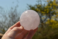 Polished Blue Tinted Rose Quartz Spheres  x 3 From Madagascar - TopRock