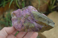 Natural Medium Purple Stichtite & Green Serpentine Cobbed Pieces  - Sold per 2 kg (10-14 pieces) - From Barberton, South Africa - TopRock