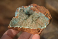 Natural Drusy Coated Chrysocolla & Malachite Specimens x 2 From Likasi, Congo