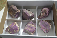 Natural Metallic Purpurite Cobbed Specimens  x 6 From Erongo, Namibia - Toprock Gemstones and Minerals 