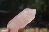 Polished Double Terminated Pink Rose Quartz Points  x 4 From Ambatondrazaka, Madagascar - TopRock