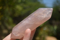 Polished Double Terminated Pink Rose Quartz Points  x 4 From Ambatondrazaka, Madagascar - TopRock