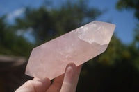 Polished Double Terminated Pink Rose Quartz Points  x 4 From Ambatondrazaka, Madagascar - TopRock