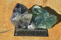 Natural Cobbed & Stone Sealed Watermelon Fluorite Pieces x 12 From Uis, Namibia - TopRock