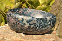 Polished Rare Blue Dumortierite Bowl With Golden Biotite Mica x 1 From Madagascar - TopRock