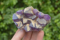 Natural Dark Amethyst Crystal Clusters x 6 From Zambia