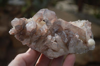 Natural Red Hematoid Quartz Clusters x 4 From Karoi, Zimbabwe