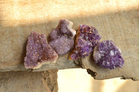 Natural Small Dark "Amethystos" Amethyst Clusters x 35 From Kwaggafontein, South Africa - TopRock