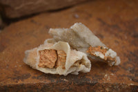 Natural Hollow Drusy Coated Calcite Pseudomorph Crystals  x 7 From Alberts Mountain, Lesotho - TopRock