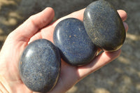 Polished Highly Selected Blue Lazulite Gallets x 12 From Madagascar - TopRock