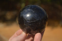 Polished Rare Iolite Spheres x 2 From Ambatofinandrahana, Madagascar