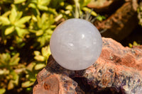 Polished Blue Tinted Rose Quartz Spheres  x 3 From Madagascar - TopRock