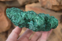 Natural Chatoyant Silky Malachite Specimens  x 3 From Kasompe, Congo