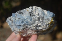 Natural New Sky Blue Calcite With Hematite Specimens  x 4 From Spitzkop, Namibia - Toprock Gemstones and Minerals 