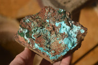 Natural Drusy Coated Chrysocolla & Malachite Specimens x 2 From Likasi, Congo