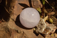 Polished Blue Tinted Rose Quartz Spheres  x 3 From Madagascar - TopRock