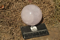 Polished Blue Tinted Rose Quartz Spheres  x 3 From Madagascar - TopRock