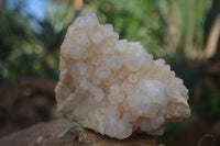 Natural White Phantom Candle Quartz Clusters  x 3 From Madagascar - Toprock Gemstones and Minerals 