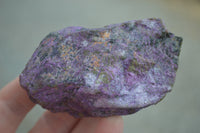 Natural Medium Purple Stichtite & Green Serpentine Cobbed Pieces  - Sold per 2 kg (10-14 pieces) - From Barberton, South Africa - TopRock